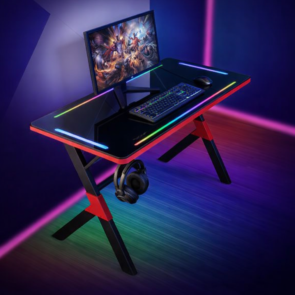 NeonArc Horizon RGB Gaming Desk