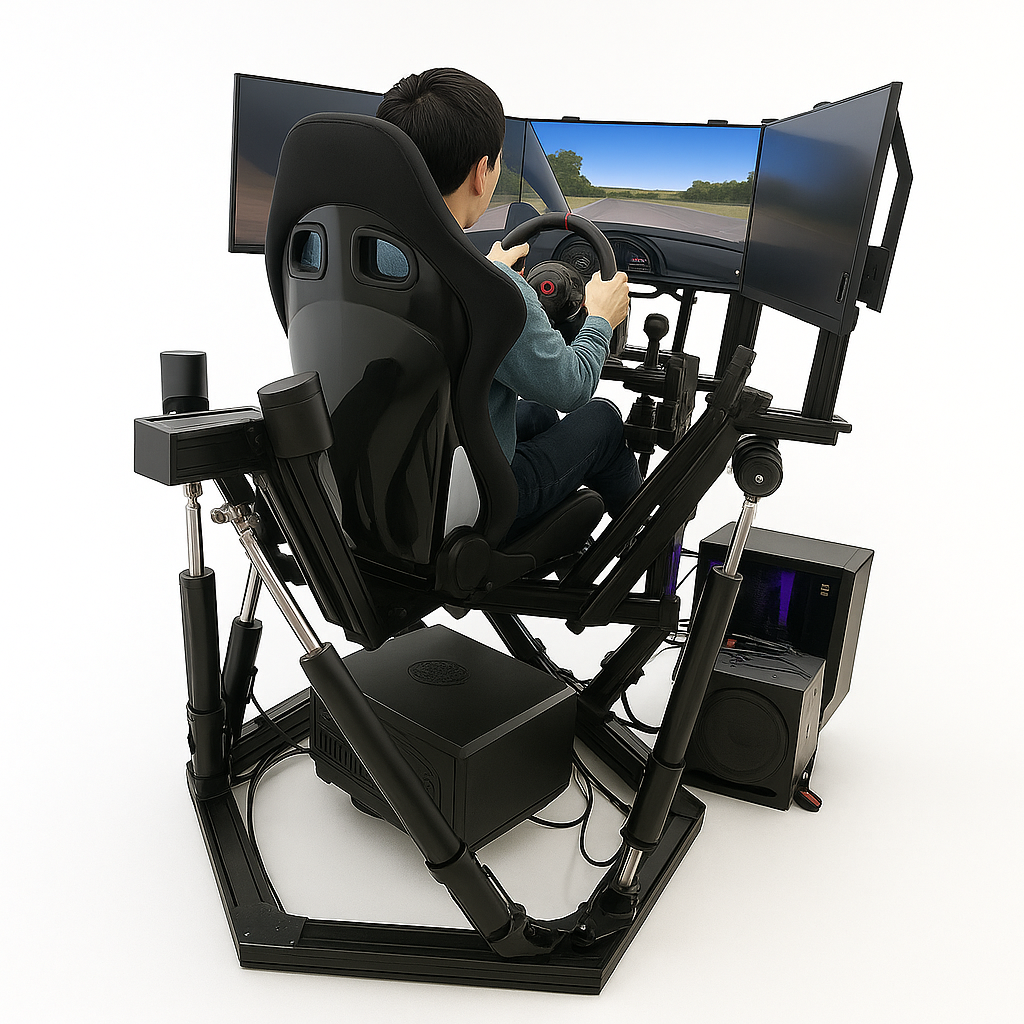 VantaMotion Raptor-6 Pro Triple-Screen Racing Simulator